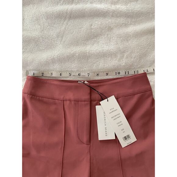 NWT Veronica Beard Womens Pants Lago Dress Cropped Mauve Pink Sz 00 XS - Picture 7 of 16